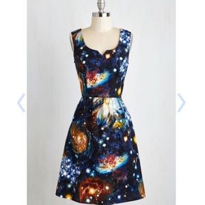 heart and solar system dress