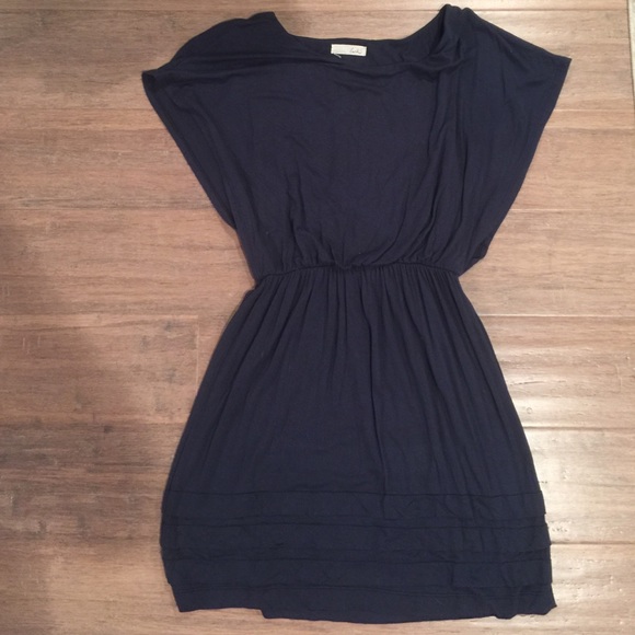 Navy blue Cotton Dress by Lush