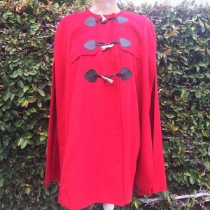 Bright Red Soft Cape Leather details