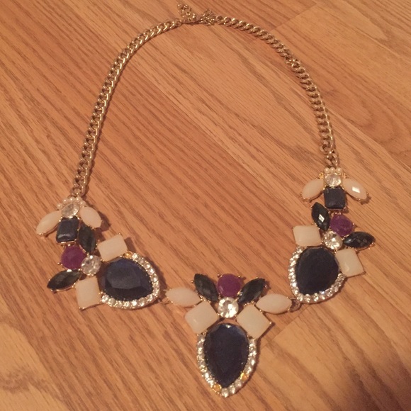 Purple stone necklace