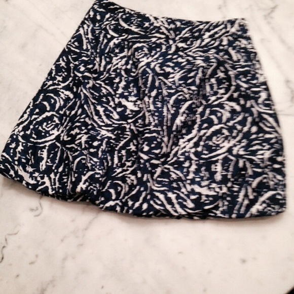 Printed Silk Banana Republic Bubble Skirt