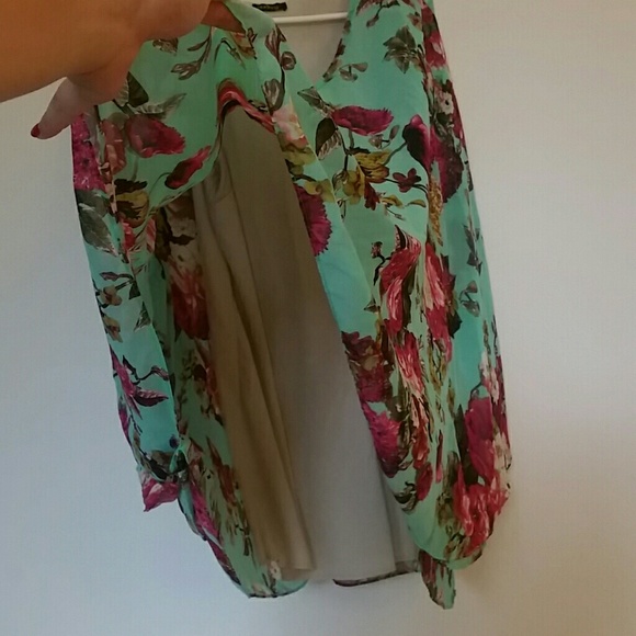 Audrey Green Floral Dress - Picture 4 of 4