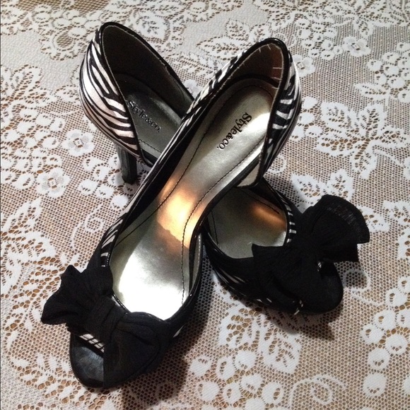 Style&Co. Zebra print heels size 7.5.