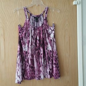 Magenta and Gray blouse 14/16