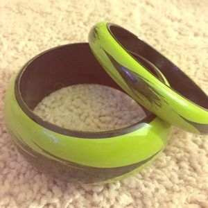 Beautiful lime green bracelets!