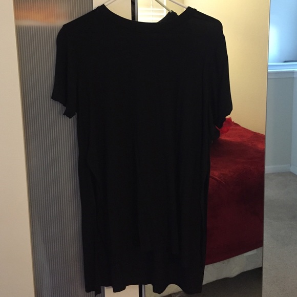 Black shirt w/ slits