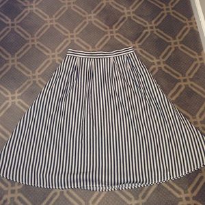 Size small Striped A-line skirt from forever 21.