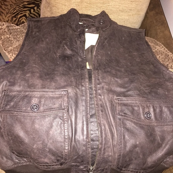 Authentic Ralph Lauren Leather Vest