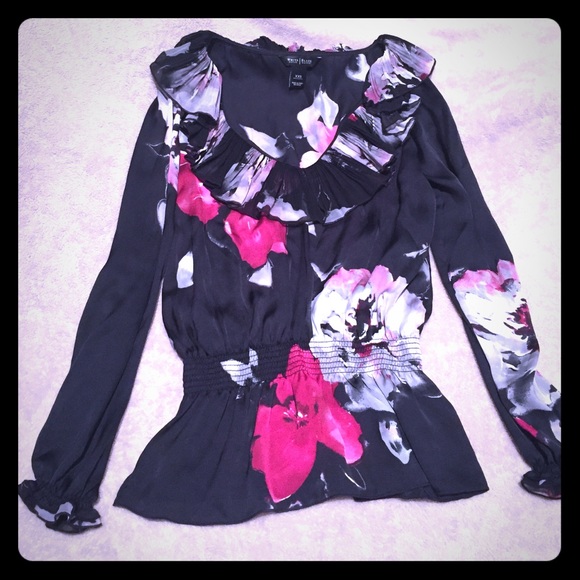 Silk long sleeve blouse