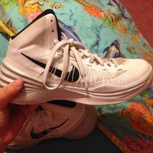 Nike white hyper dunks