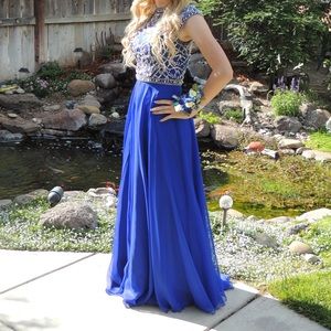 Royal blue jovani prom dress