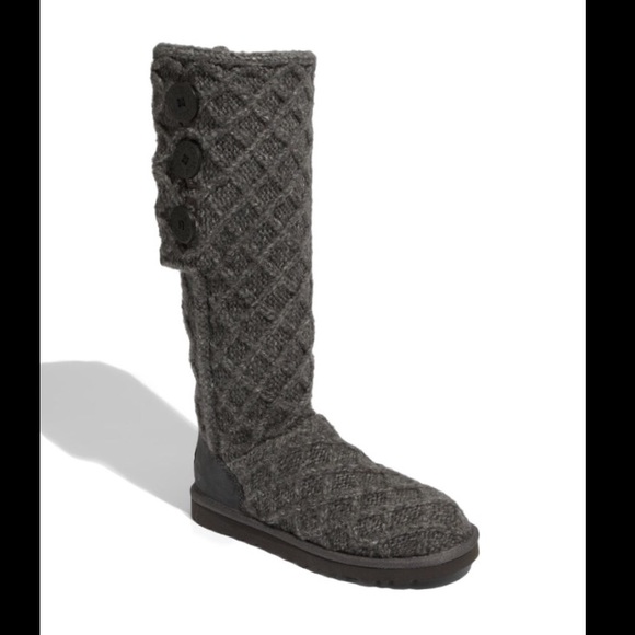 UGG Shoes - Gray Knit Uggs Size 8