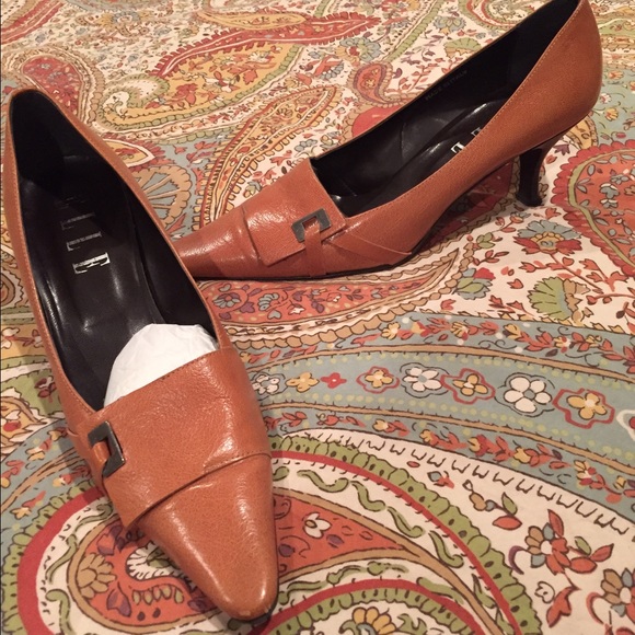 Elle brand leather heels