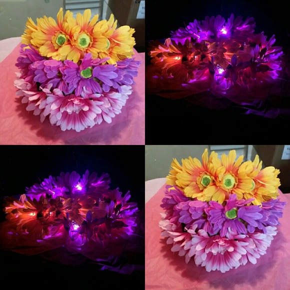 Light Up Flower Headband Crown - Picture 4 of 4