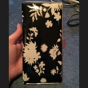 Black and white wallet