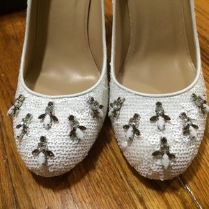 Collection Etta jeweled sequin pumps