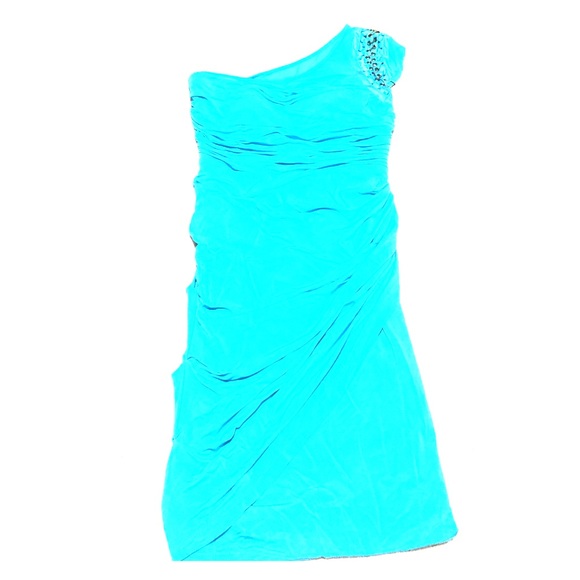 One cap sleeve turquoise Bebe dress