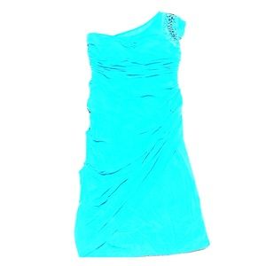 One cap sleeve turquoise Bebe dress