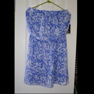 Blue and White dress