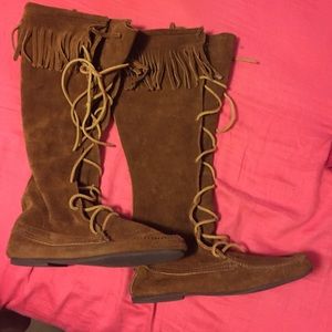 Aldo Fringe Lace Up Boot