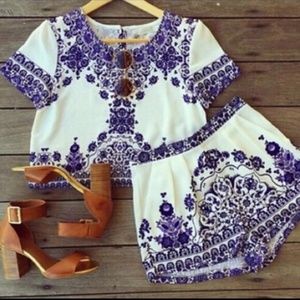 SALE New two piece romper - great for tiny figures