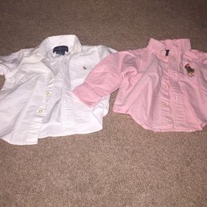 9 Months White and Pink Polo Ralph Lauren