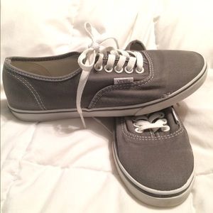 grey vans- size 6 : mens 4.5