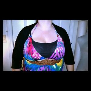 Torrid Boho Babydoll Halter & Lane Bryant Shrug