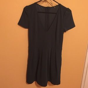 Forrest green dress romper from Zara