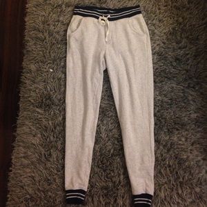 Light grey jogger sweats from Aeries