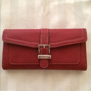 Red multifunctional Nine West wallet