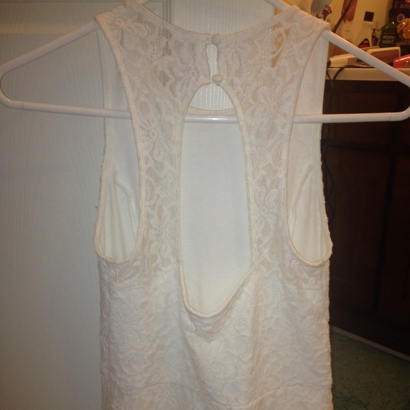 SOLD White Lacey dress - Picture 2 of 3