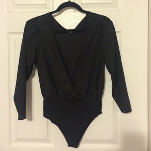 Deep V body suit- TOBI