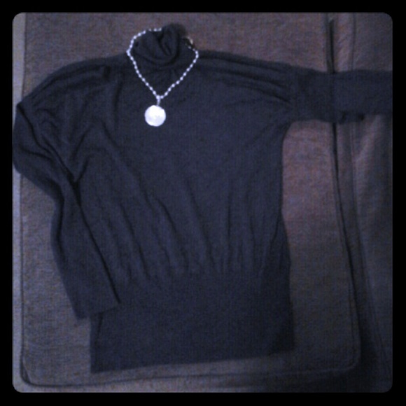 BCBG max azria charcoal turtleneck sweater XL