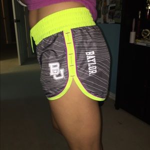 athletic shorts.