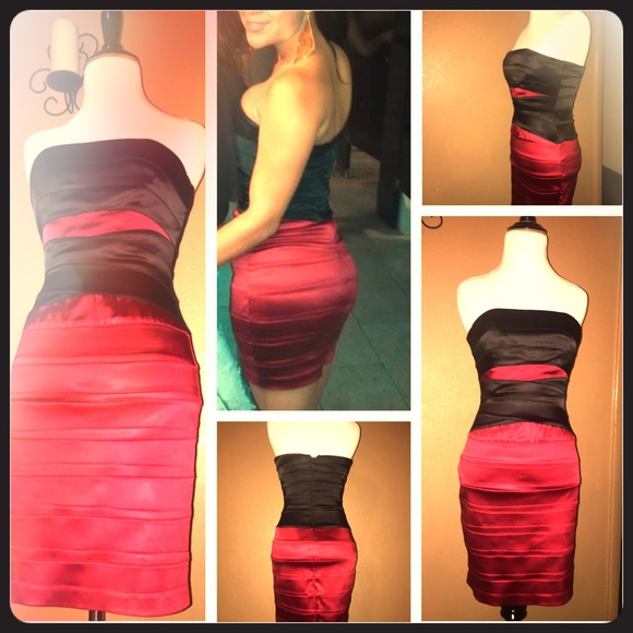 🍒🍒Black and Cherry Red Bandage🍒🍒