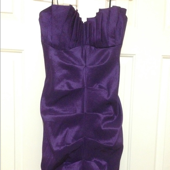 Purple mermaid gown