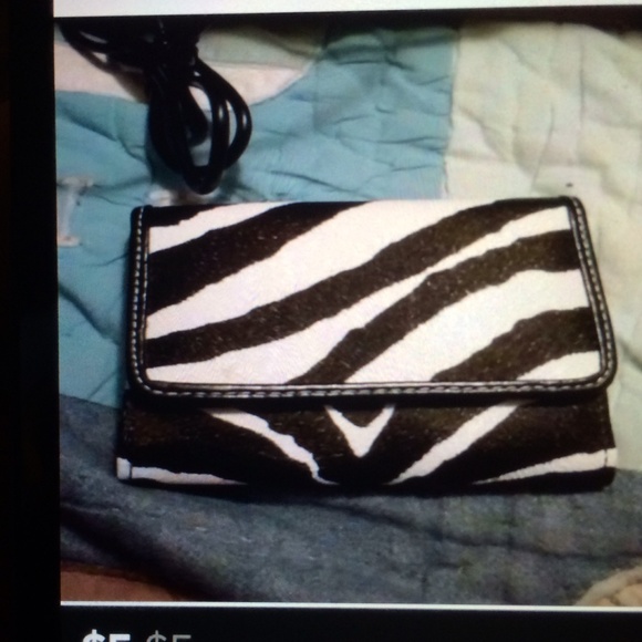 Zebra and Velcro wallet