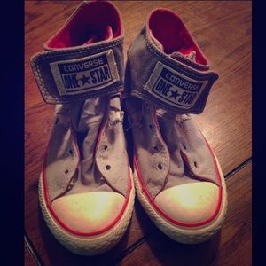 Converse shoes - Youth 13 - red/gray/white colors