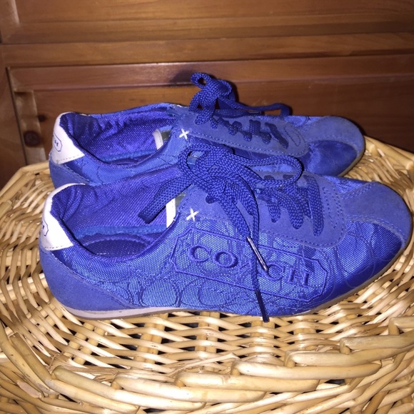 Blue COACH tennis shoes SIZE 5