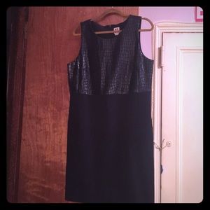 Anne Klein faux leather dress