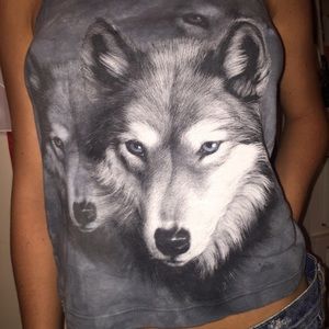 The Mountain 90's style wold pack tank top