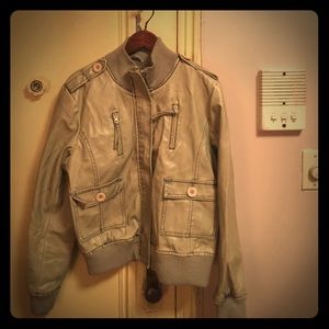 Vintage aviator jacket (faux leather)