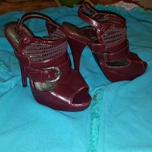 Burgundy heels