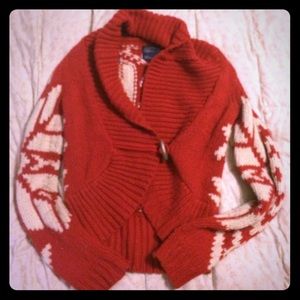 Cozy AE buckle front sweater