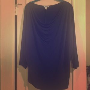 Dark blue blouse