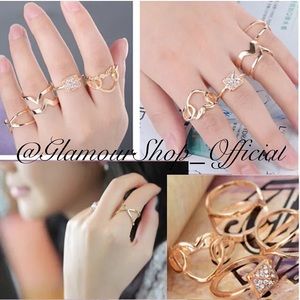 4pcs Knuckle Ring set