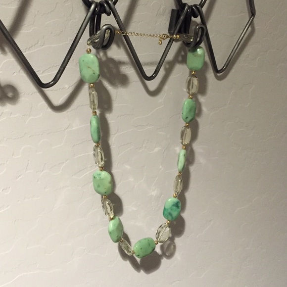 Turquoise and stone necklace