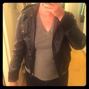 Faux BDG leather jacket