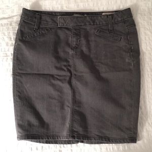 Gap Gray Denim Skirt